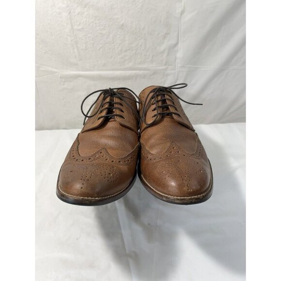 Cole Haan Shoes Benton Leather Wingtip Derby C12362 BrownSize 11M - Picture 7 of 15
